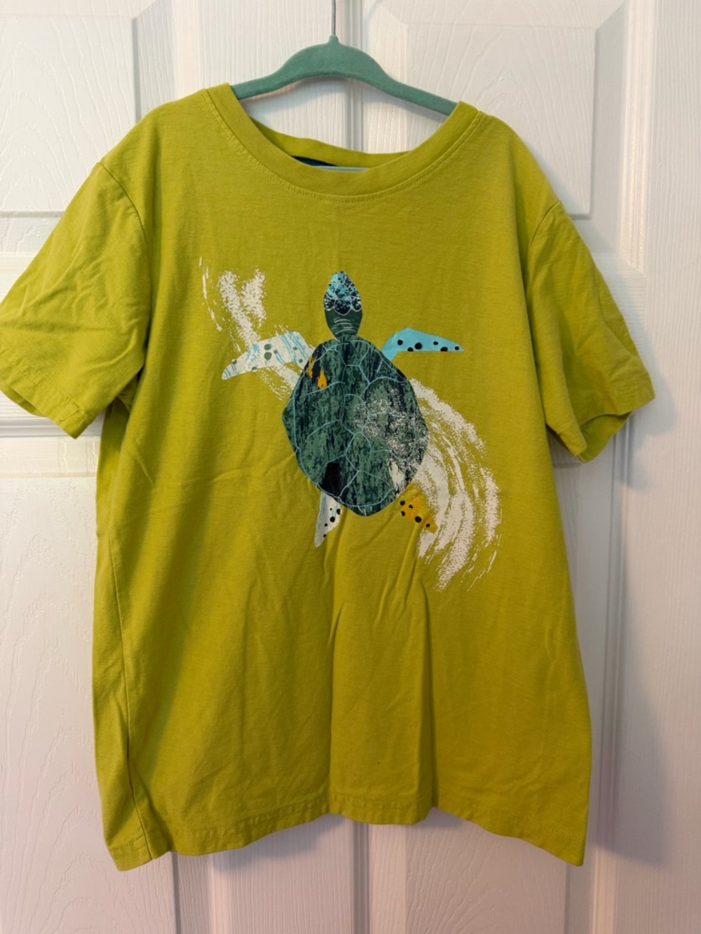 Tea Collection Bright Lime Green Sea Turtle Tee